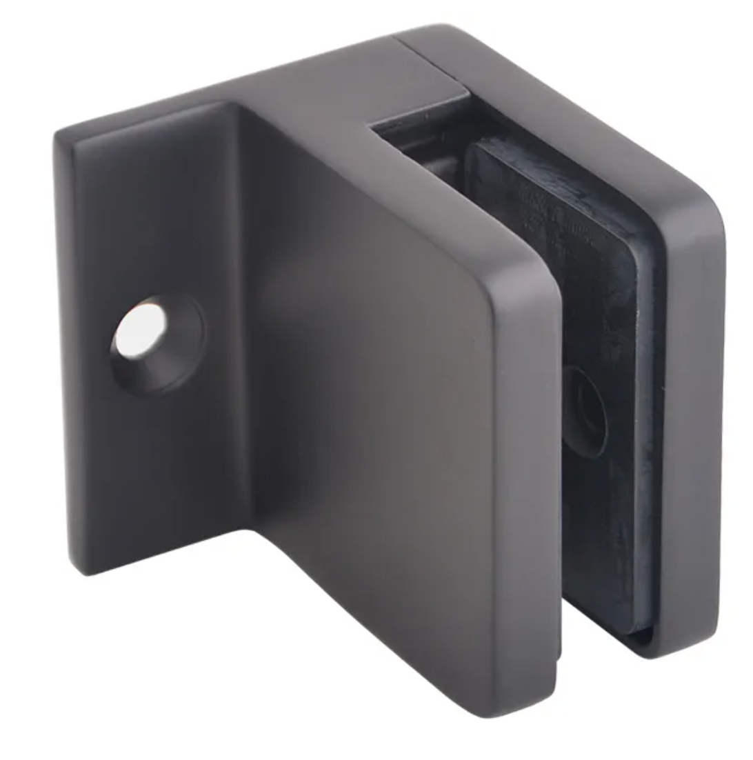 wall connector matte black for glass railing system