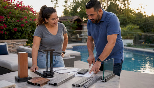 Consultation on deck railing alternatives outdoors