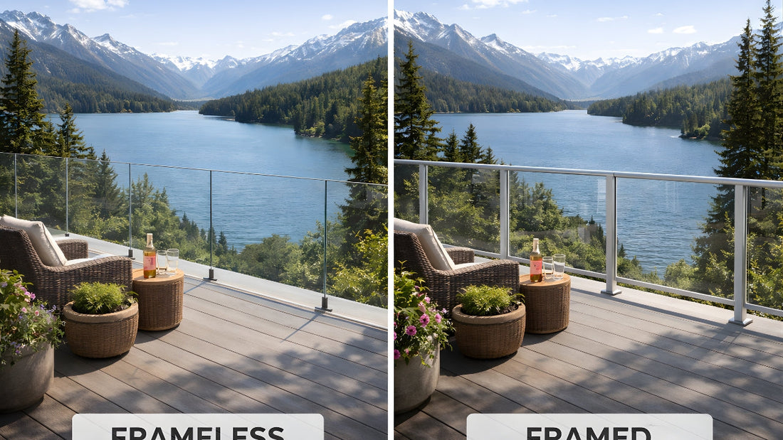Frameless vs. Framed Glass Railings