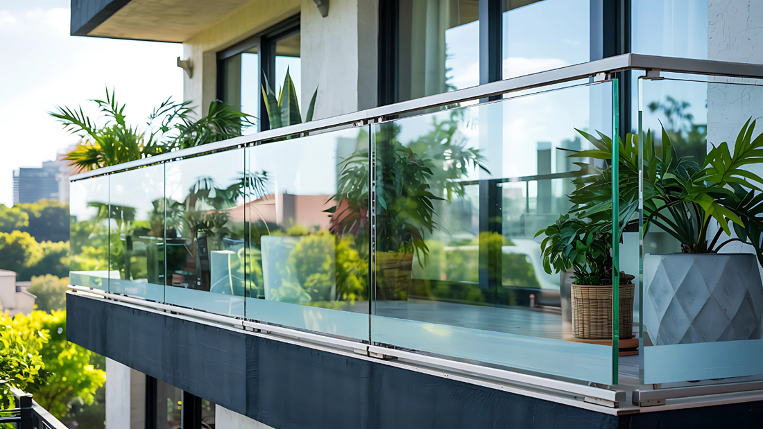  glass balcony railing system