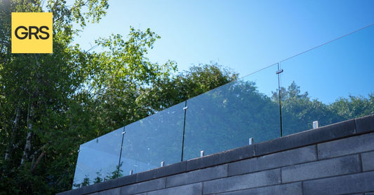 glass railing on a balcony