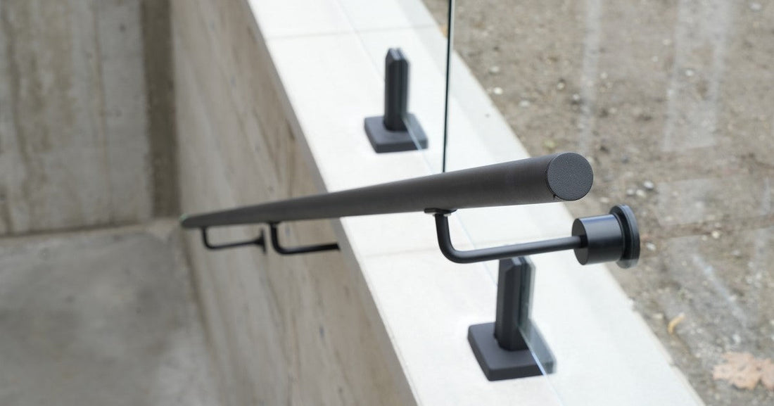 glass handrail stairs