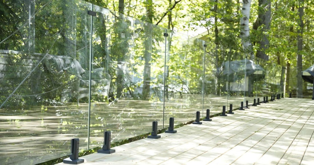 glass panels for deck railing