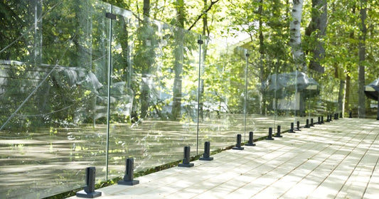 glass panels for deck railing