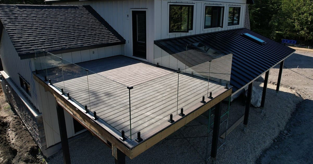 glass panels on deck