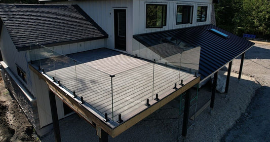glass panels on deck