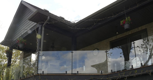 glass railing deck
