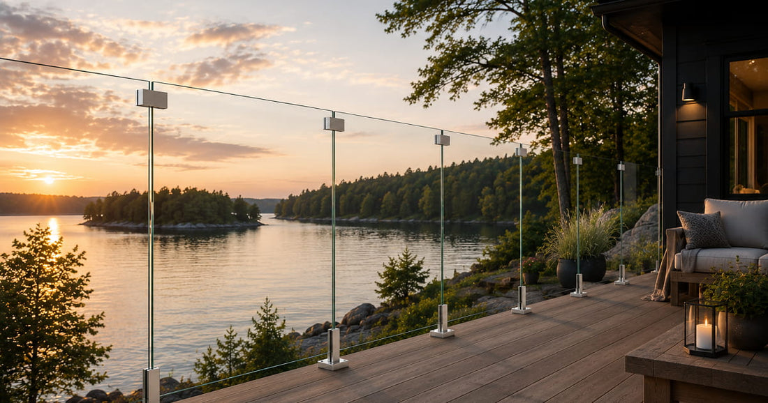 glass railing installation