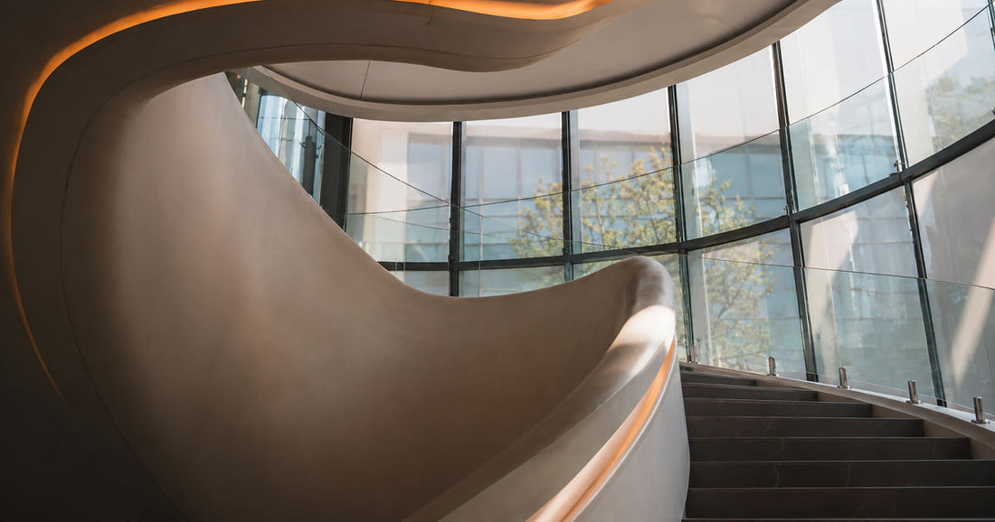 glass stairs railing