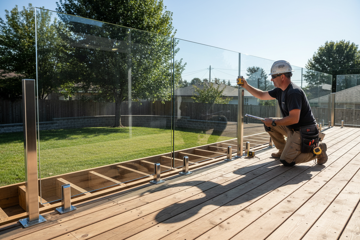 Frameless Glass Railing Retrofit for Decks – The Glass Railing Store