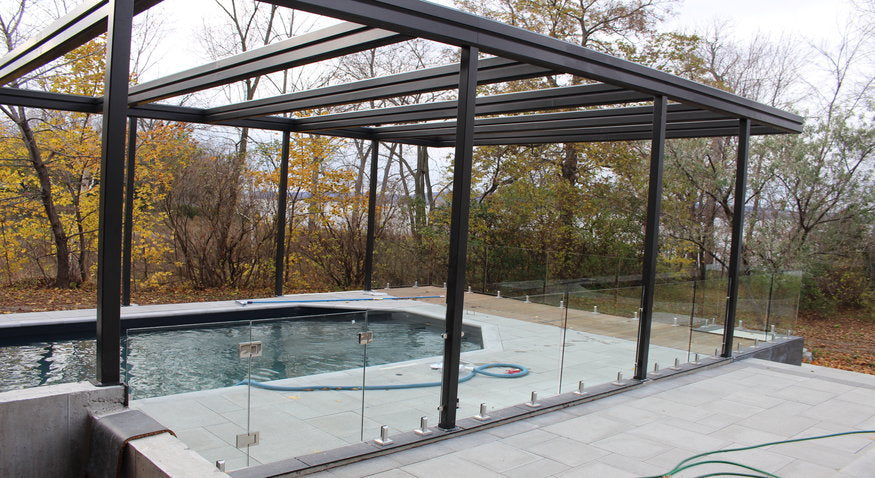  glass railing system indoor