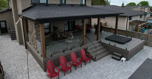 residential glass stair railing