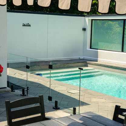 46" High Tempered Glass Panels 12mm (total railing height is 48")