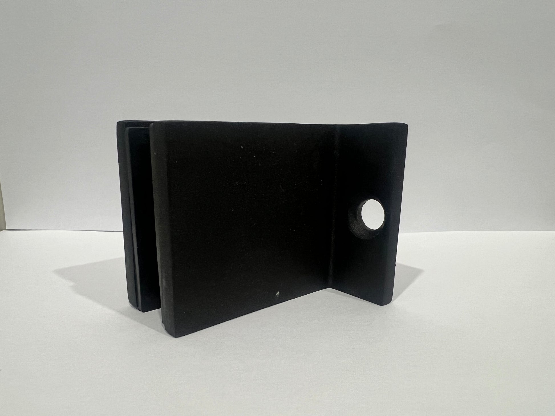 Black wallet on a white background
