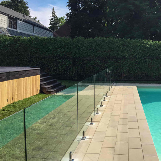 pool glass fence