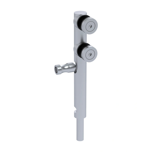 Brushed stainless floor lock (drop bolt) for 12mm glass gates