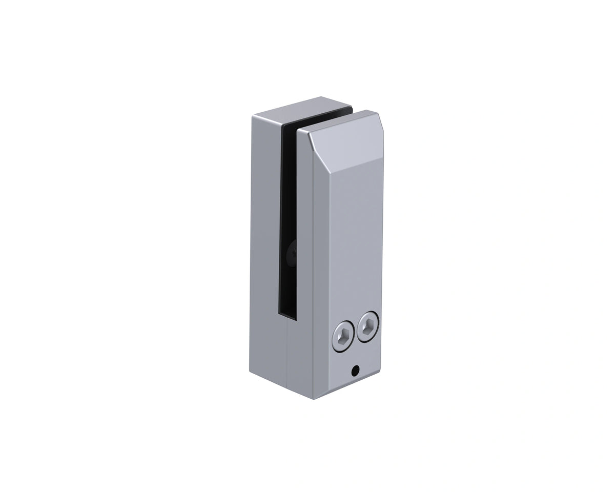 Brushed stainless side mount fascia spigot for 12mm frameless glass railing