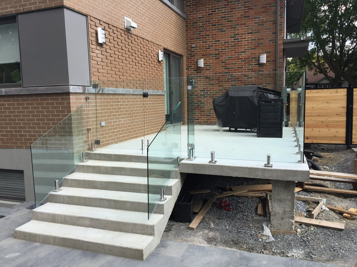 Shop Glass Railing Custom Stair Glass Railing – The Glass Railing Store