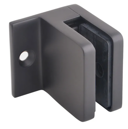 wall connector matte black for glass railing system